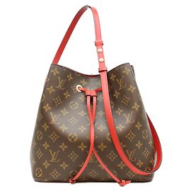 Borsa a Spalla Louis Vuitton Monogram Coquelicot Red NeoNoe MM