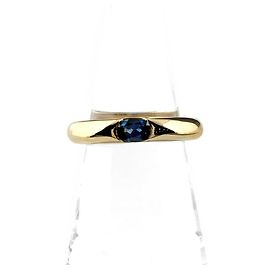 Cartier Ellipse Ring aus Gelbgold mit Saphir
