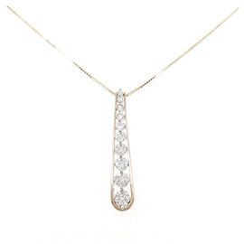 Autre Marque Collana bicolore con diamanti Au750