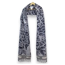 Manteau cape en laine angora Christian Dior Toile de Jouy
