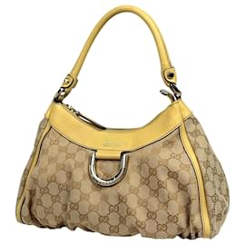 Borsa a tracolla Gucci in tela GG beige