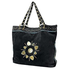 Borsa tote in scamosciato Gucci Babushka Crest