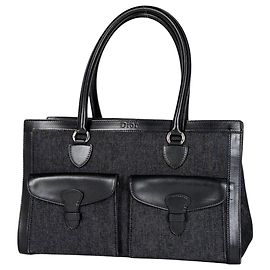 Borsa tote in denim nero Christian Dior