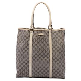 Gucci Beige GG Supreme Joy Vertikaler Tote