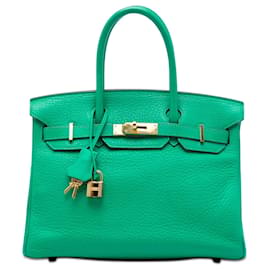 Hermès Green Clemence Birkin Retourne 30