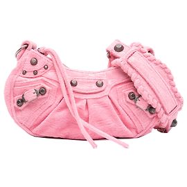 Balenciaga Borsa Le Cagole in spugna rosa Motocross XS