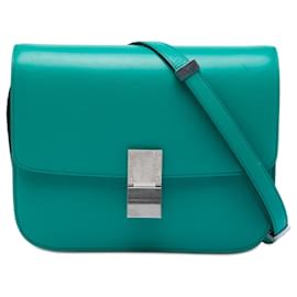 Celine Blue Medium Calfskin Classic Box - Céline