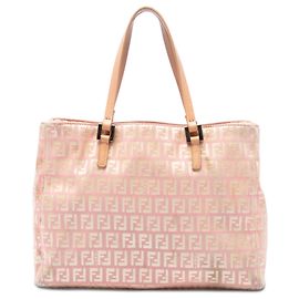 Tote in tela Zucchino rosa Fendi