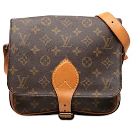 Louis Vuitton Marrone Monogram Cartouchiere MM