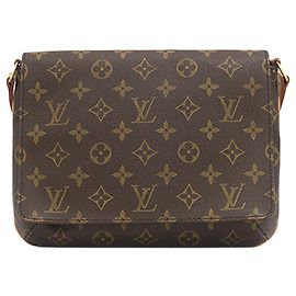 Louis Vuitton Musette Tango con tracolla corta monogramma marrone
