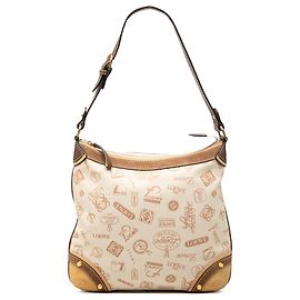 Sac à bandoulière LOEWE en toile avec bordure en daim Beige 160th Anniversary