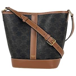 Borsa a tracolla Celine Triomphe Small Bucket - Céline