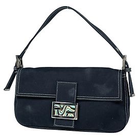 Borsa a tracolla Fendi Zucca Logo Mamma Baguette