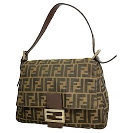 Borsa a secchiello Fendi Zucca Mamma in tela nylon