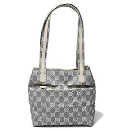 Gucci Tote Bag aus GG Canvas in Grau