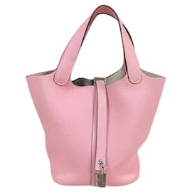 Borsa Hermes Picotin Lock PM in rosa - Hermès