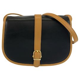 Céline Borsa a tracolla Celine Vintage in pelle nera e marrone