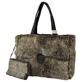 Borsa in tessuto marrone Chanel