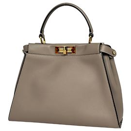 Borsa a mano in pelle Fendi Peekaboo