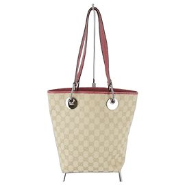 Borsa Tote Gucci in tela GG beige