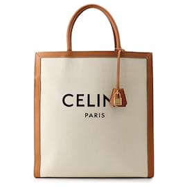 Celine Vertikaler Canvas Tote Bag - Céline