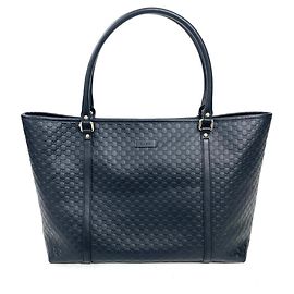 Borsa Tote Gucci Guccissima Nera