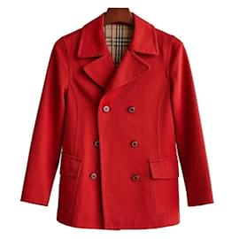Burberry Blue Label Jaqueta de Algodão Vermelho