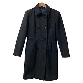 Abrigo de lana Melton de doble botonadura Ralph Lauren