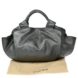 Borsa a mano in pelle Nappa Aire con logo Anagram di Loewe
