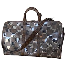 Louis Vuitton Keepall 50 Bicolor Monogram Chess