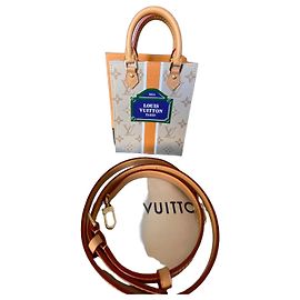 Louis Vuitton Sac Plat Monogram Orange Blanc PM