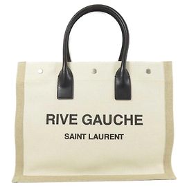 Saint Laurent Rive Gauche Shopper Tote Canvas Large
