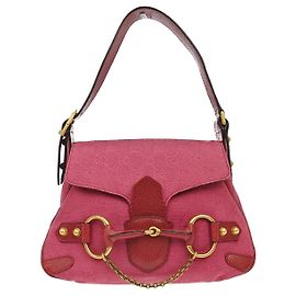Gucci Horsebit Web Flap GG Canvas and leather Mini