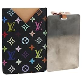 LOUIS VUITTON Monogram Multicolor Etui Hand Mirror Black M92651 LV Auth 192603M - Louis Vuitton
