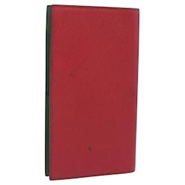 Hermès HERMES Funda de Agenda Vision Day Planner de Cuero Rojo Auténtica bs36337