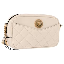 VERSACE Chain Shoulder Bag Leder Elfenbein Goldfarben ka5420V - Versace