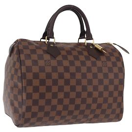 LOUIS VUITTON Damier Azur Speedy 30 Hand Bag N41533 LV Auth ki6764SAM