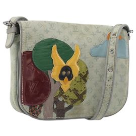 LOUIS VUITTON Monogram Mini Conte de Fe Musette Gray M92279 LV Auth ar14107