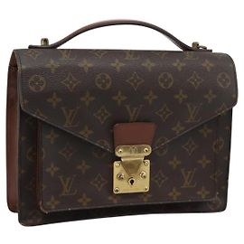 LOUIS VUITTON Borsa Monogram Monceau 28 M51185 LV Auth 194022