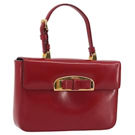 Borsa PRADA in pelle rossa e oro Auth 192949V