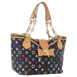 LOUIS VUITTON Borsa Tote Monogram Multicolor Annie GM Black M40304 LV Auth ka5405V