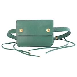 Hermès Pochette Gürteltasche aus grünem Epsom-Leder