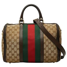 Borsa a Spalla e Borsa a Mano Gucci GG Canvas Sherry Line Beige e Marrone