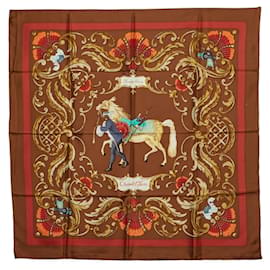 Sciarpa in seta Hermes Carre 90 Cheval Turc - Hermès