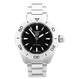 Orologio TAG Heuer Aquaracer WBP1410 BRT1551 SS QZ Quadrante Nero