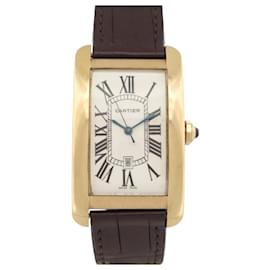 OROLOGIO CARTIER TANK AMERICAINE GM 1740 45MM ORO GIALLO 18K AUTOMATICO