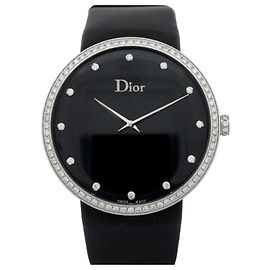 NEUE LA D DE DIOR UHR CD043114J STAHL 38 MM DIAMANTEN QUARTZ LADY WATCH