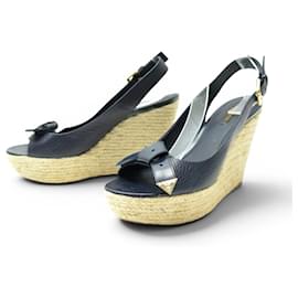NUOVE SANDALI ESPADRILLE CON TACCO A PLATEAU LOUIS VUITTON 40.5 SHOES