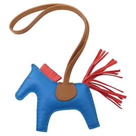 Hermès HERMES RODEO PM H064929 LLAVERO PARA BOLSO CABALLO EN CUERO AZUL