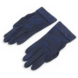 NUEVOS GUANTES CHRISTIAN DIOR T8 CUERO DE CABRA CAMUFLAJE LOGO AZUL MARINO
